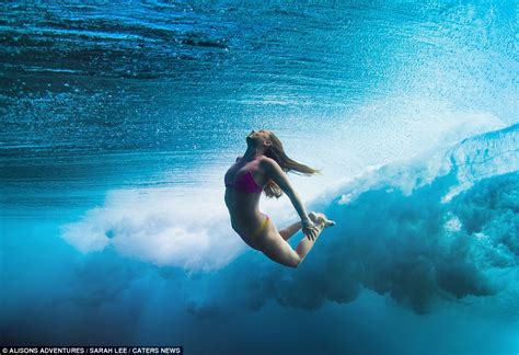 Beautiful Pictures Of Female Surfers As They Plunge