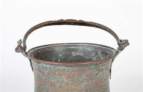 17th century persian safavid etched copper bucket avery and dash collections