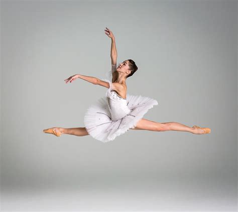 Ballerina Performing Grand Jet By Nisian Hughes