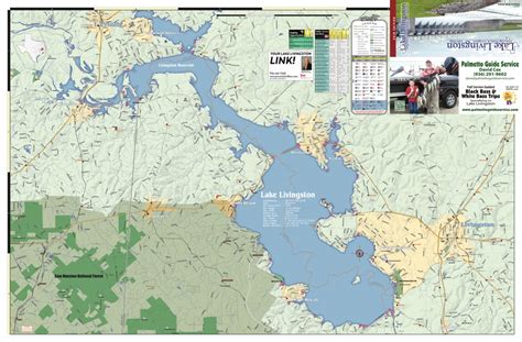 2018 Edition Map Of Lake Livingston Tx Map Of Lake Livingston Texas