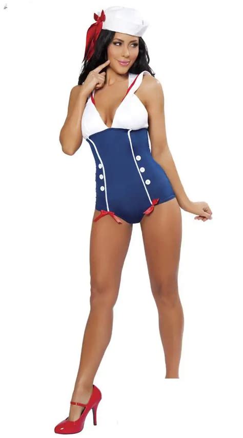 New Sexy Naughty Sailor Navy Blue Costume Outfit Romper Moon Cosplay Sailor Costume For Women