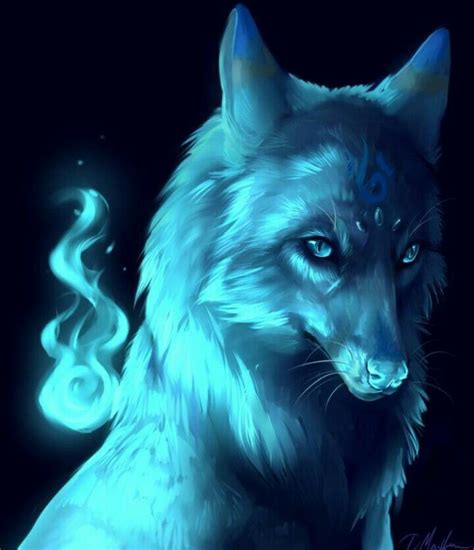 A Luminous Blue Wolf Anyone Else Think The Fire Besides Him Looks Like A Soul Soul Eater