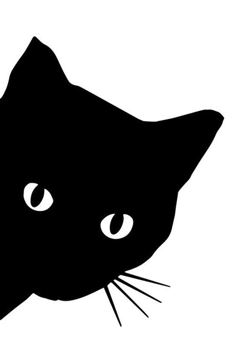 10 Funny Cats Art Prints Black Cat Painting Black Cat Art Black