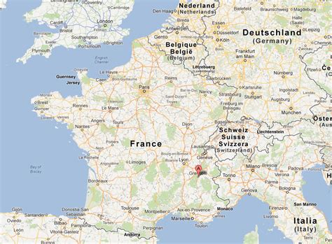 Grenoble Map France