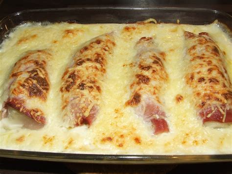 Endives au jambon au four