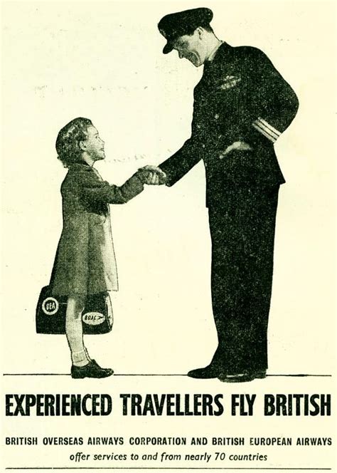 Experienced Travellers Fly British With British Overseas Airways