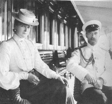 Tsarina Alexandra Feodorovna And Tsar Nicholas Ii Aboard The Imperial