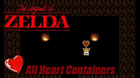 The Legend Of Zelda Nes All Heart Containers Youtube