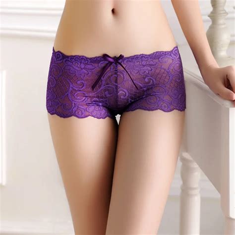 Hot Sale Women S Underwear Panties Sexy Briefs Luxury Hollowed Out Jacquard Lace Temptation Low