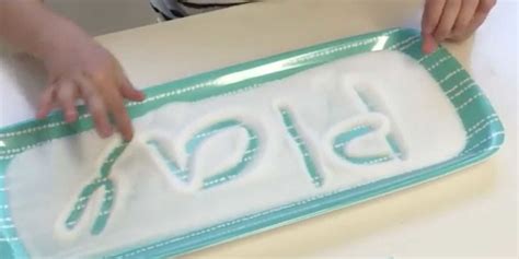 Diy Salt Tray Writing Exercise Can Actually Help Kids Perfect Their Writing