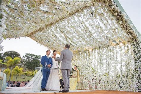 Parede De Flores Altar De Casamento Decoração Para Casamento