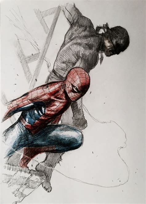 Spider Man And Daredevil By Gabriele Dellotto Daredevil Art