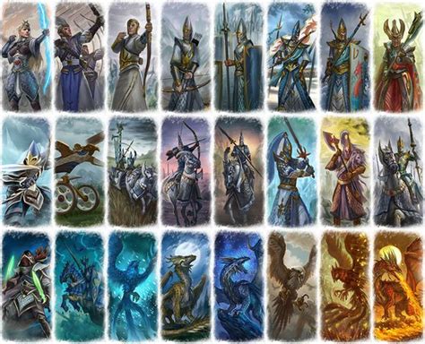 Warhammer Unit Cards Warhammer Warhammer Fantasy Battle High Elf