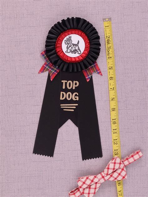 Top Dog Award Ribbon Custom Rosette Award Goat Best Friend Etsy