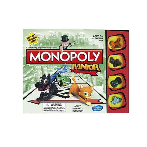 Monopoly Junior Game Quick And Simple Gameplay For Ages 5 And Up