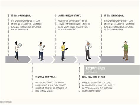 Fivestage Timeline Slide Template High Res Vector Graphic Getty Images