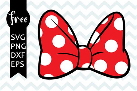 Minnie Mouse Bow Svg Free Disney Svg Bow Svg Instant Download