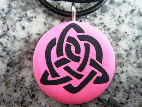 Sisterhood Celtic Symbol Hand Carved On A Polymer By Riinnovations