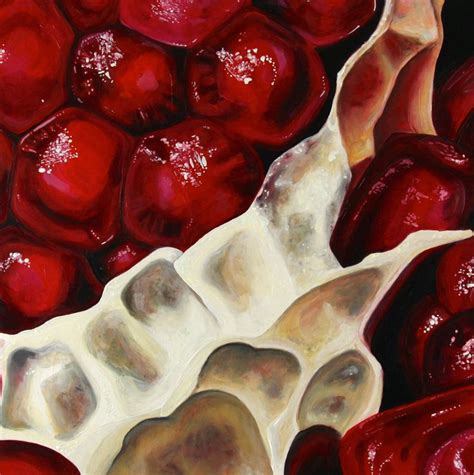 Pomegranate By Angela Faustina Want It On A Whim Fruit Painting