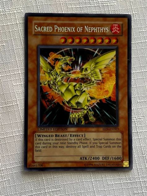 Sacred Phoenix Of Nephthys Limited Edition Een Ense3 Yu Gi Oh Card Super Rare 5 00 Picclick