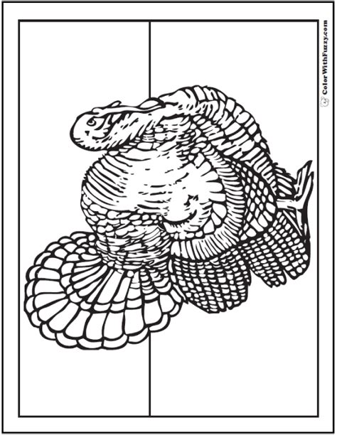 This coloring page feature turkey, this is a great picture to relax and color for thanksgiving day. 30+ Turkey Coloring Pages: Interactive PDFs