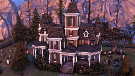 The Sims 4 Vampire Mansion Speed Build Asimptomatic S