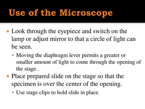 Ppt Lab Safety And Using The Microscope Powerpoint Presentation Id