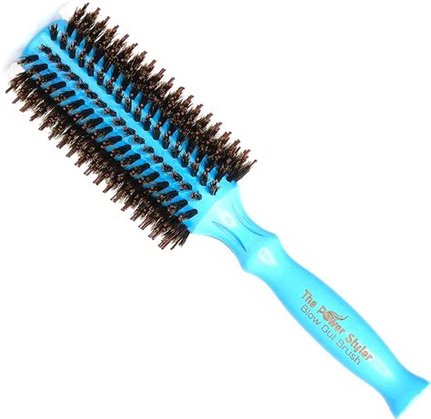 Round Brush Boar Bristle Hair Brush For Women Hair Straightening
