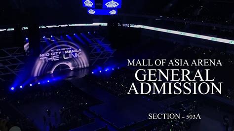 Mall Of Asia Arena Gen Ad General Admission 503a Row G View Youtube