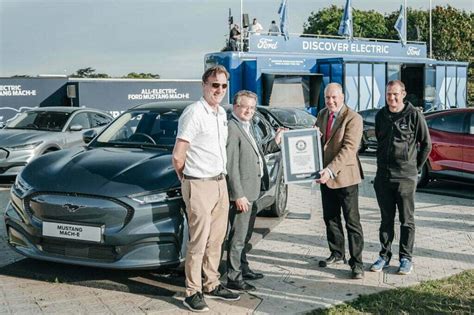 Ford Mustang Mach E Sets Guinness World Record Ev Charge