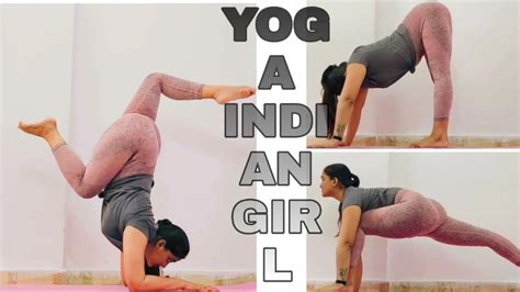Indian Girl Morning Yoga Starching Girls Yoga And Body Straching Workout YOGA INDIAN GIRL