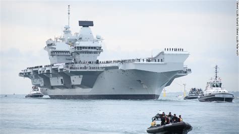 Hms Queen Elizabeth Arrives At Portsmouth Cnn