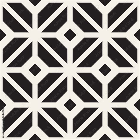 Abstract Geometric Lines Lattice Pattern Seamless Vector Background