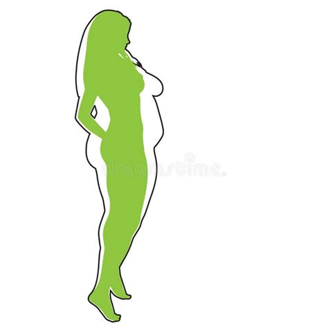 vector overweight obese female vs slim fit healthy body stock vector illustration of concept