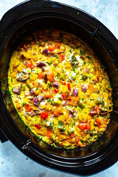 1 dozen eggs 1 cup milk 1 package (32 oz.) of frozen hash brown potatoes. Leftover Pork Breakfast Casserole Crockpot : Healthy Slow ...