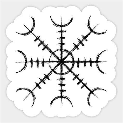 Aegishjalmur Viking Rune Symbol Sticker Rune Artofit