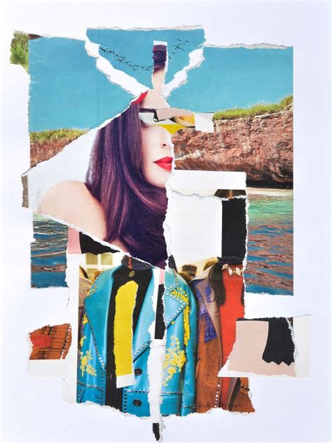 Mixed Media Collages — Veerle Symoens Original Collage Art Original Art