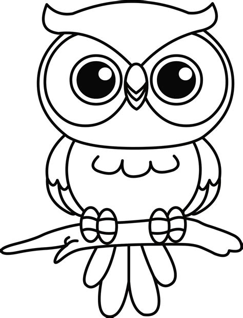 ️easy Owl Coloring Pages Free Download