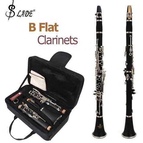 Slade Latest European Designed Clarinet Black Nickel Silver Plated 17