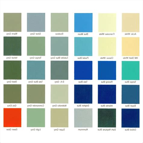 Asian Paint Shade Card Blue Shade Cards For Synthetic Enamel Paints