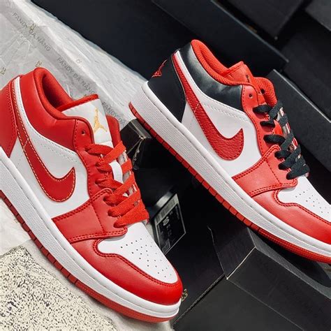 Giày Nike Air Jordan 1 Low Cardinal Red Fandy