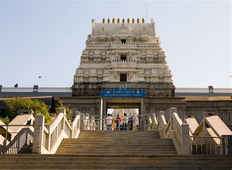 Iskcon Krishna Templebengaluruindiafront Viewancient Hindu