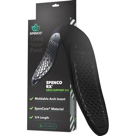 Spenco 34 Length Orthotic Arch Supports Unisex Insoles Footwear Etc