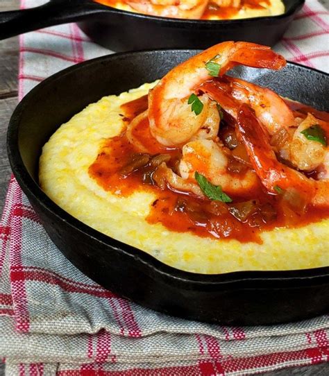 According to the old mill website, yellow grits have more corn flavor and a smoother texture than white grits, and northerners tend to favor yellow grits, while southerners prefer white grits. Shrimp and Gouda Grits in cast iron skillets | Recipes ...