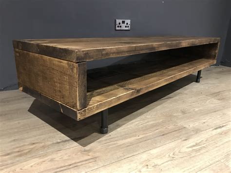 37cm High Reclaimed Wood TV Stand