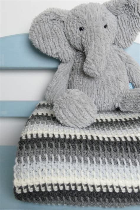 Quick And Easy Tunisian Baby Blanket Free Crochet Pattern