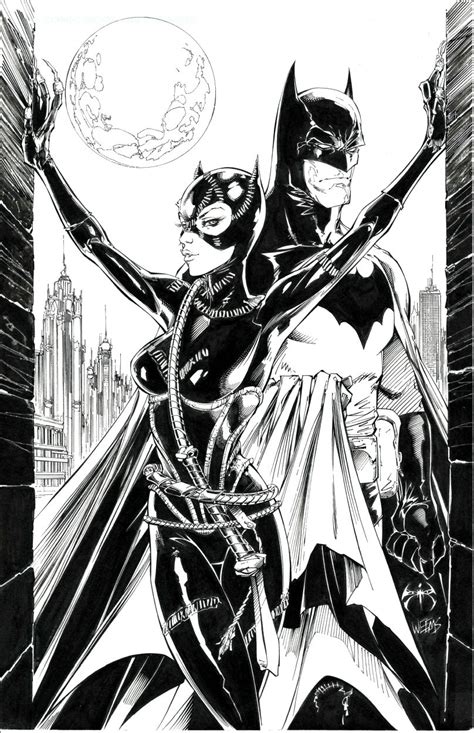 Batman And Catwoman Joe Benitez And Joe Weems Comic Art Batman Vs