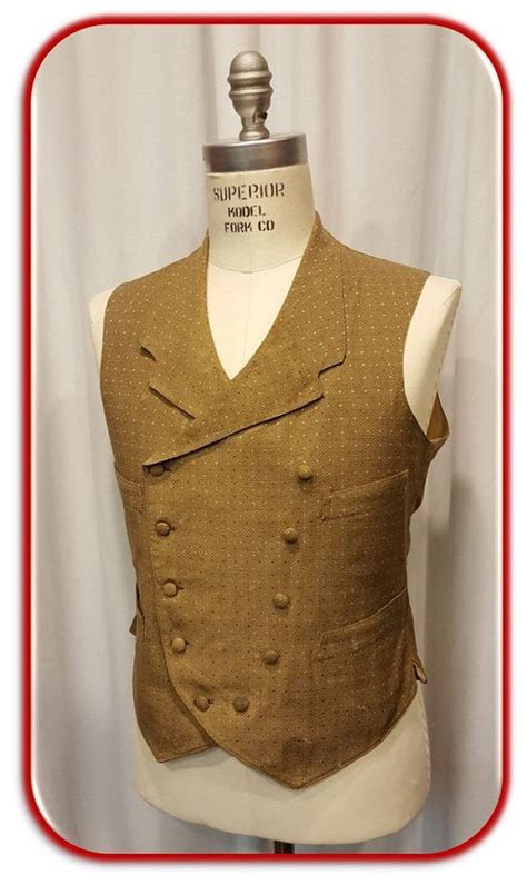 Image Result For 1800s Waistcoat Pattern Double Breasted Vest