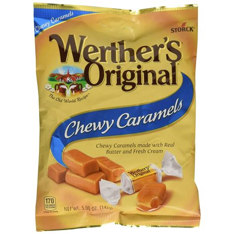 Werthers Original Chewy Caramels 50 Ounce Bags Pack Of 12 Bulk