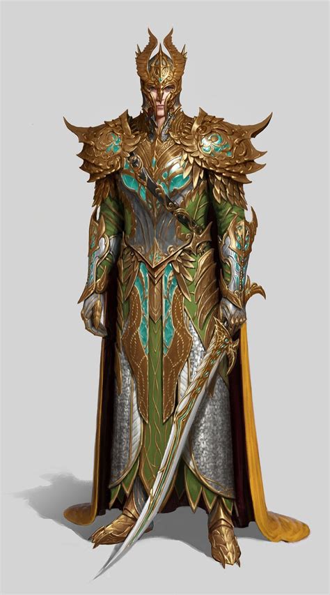 Elf Concept G D Song In 2020 Fantasy Armor Concept Art Characters